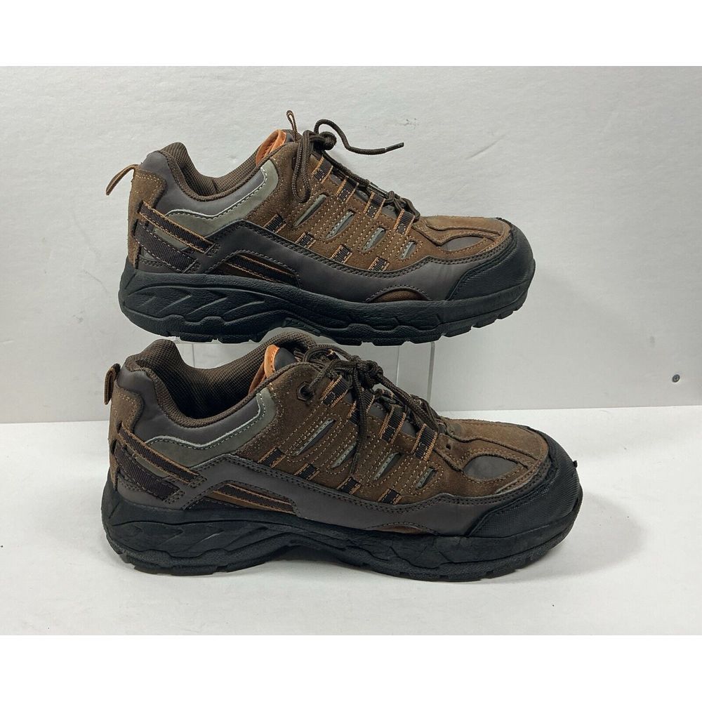 SR Max Work Shoes Mens Sz 9 EW Brown Safety Toe Slip Resistant Sneakers SRM4650‎